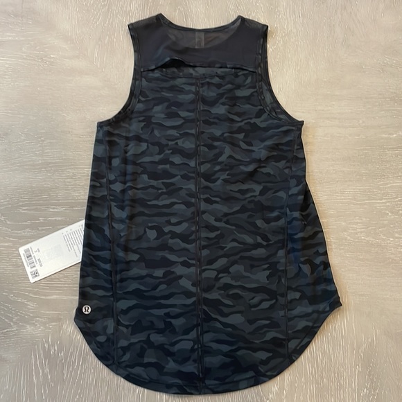 Lululemon Sculpt Tank Sequoia Camo Print Deep Coal Black/Black NWT Size 2 - Picture 12 of 12